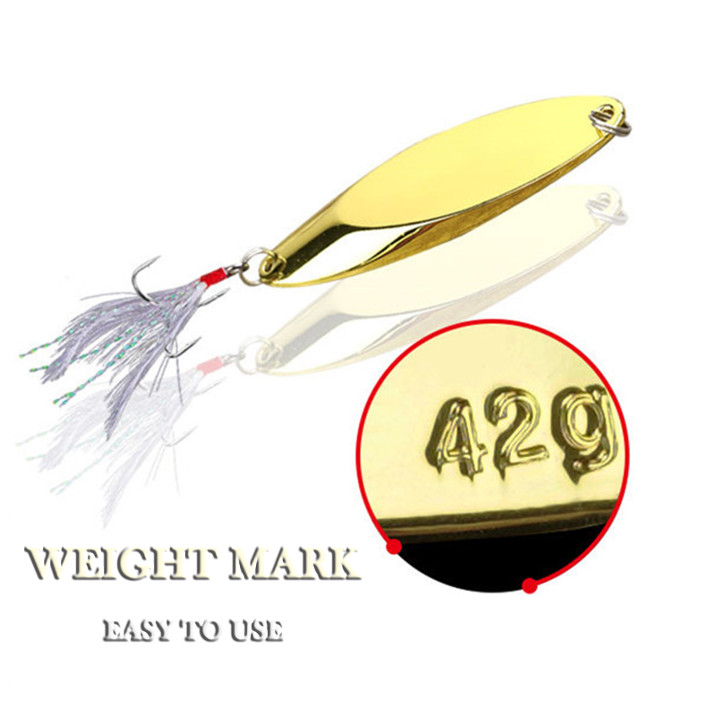 1pc 2.5g-35g Metal Spoon Lure  – обзор и цена Fishing Hook Treble