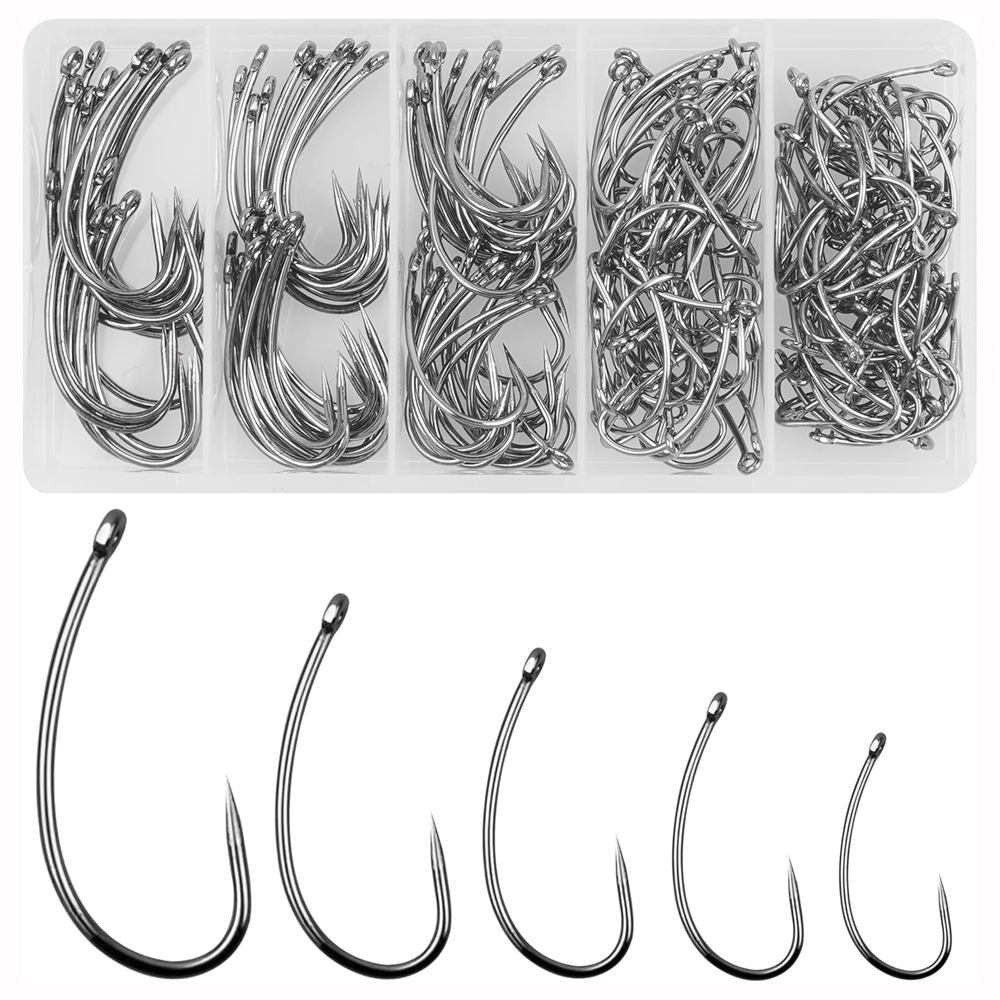 180PCS Barbless Fishing Hooks  – обзор и цена Fishing Hook Circle