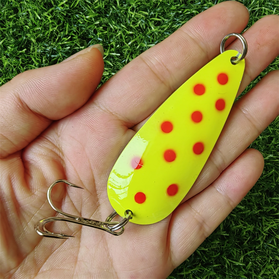 1PCS Spinner Spoon Lure 27G 19 – обзор и цена Fishing Hook Treble