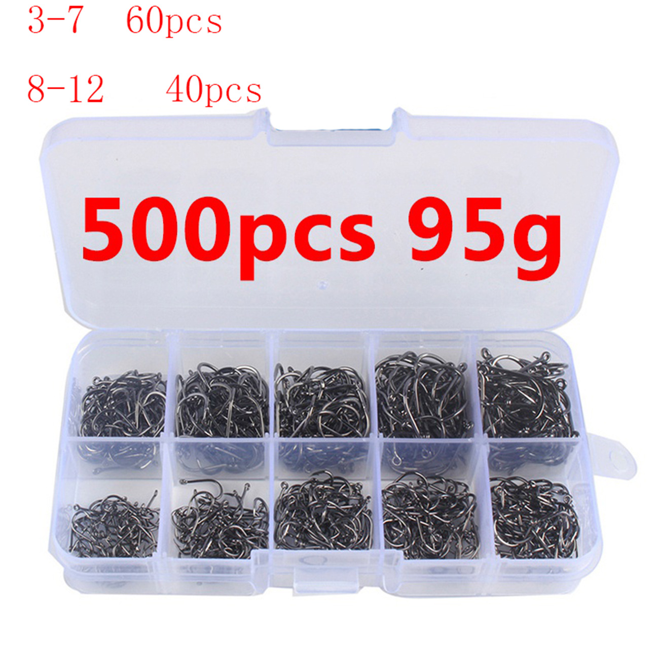 100/500pcs Fishing Hooks Set C – обзор и цена Fishing Hook Circle