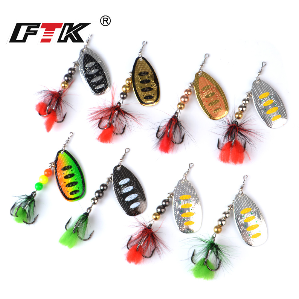 FTK Metal Fishing Lure Spinner – обзор и цена Fishing Hook Treble