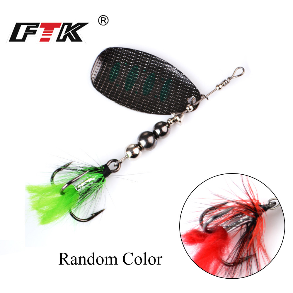 FTK Metal Fishing Lure Spinner – обзор и цена Fishing Hook Treble
