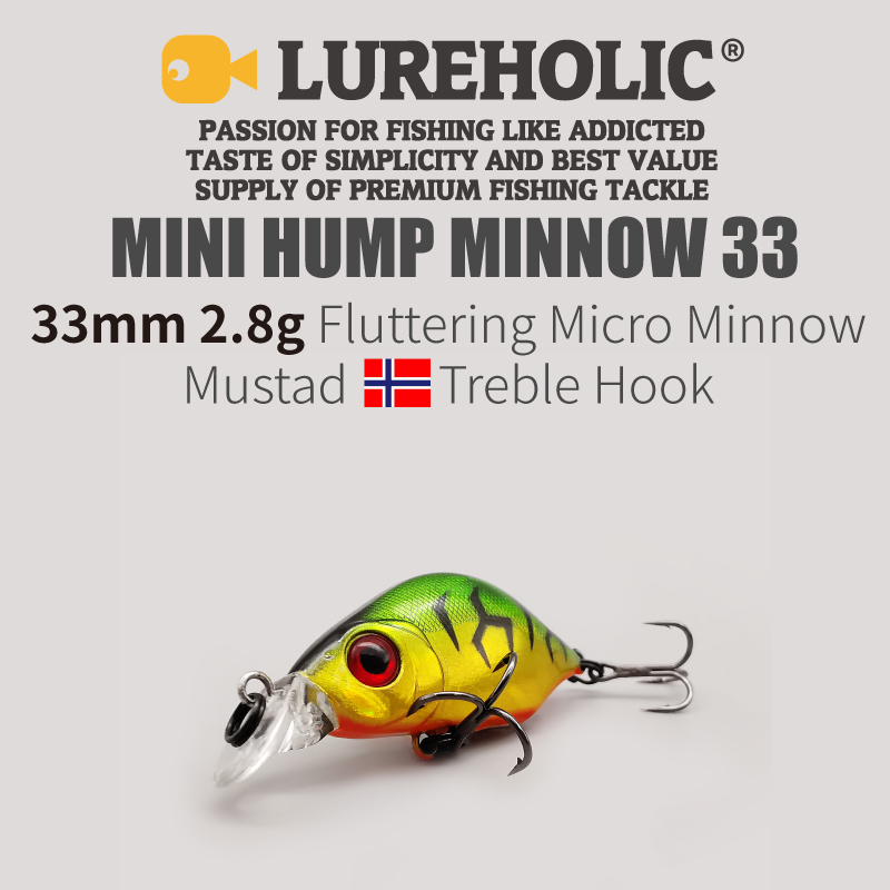 LUREHOLIC 33mm 2.8g Fluttering – обзор и цена Fishing Hook Treble