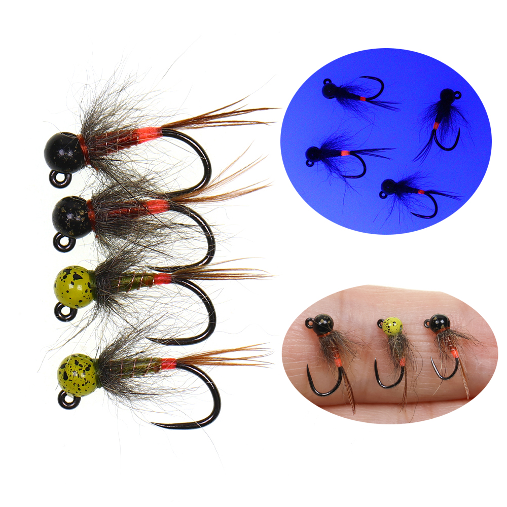 6PCS Jig Tungsten Bead Head Ny – обзор и цена Fishing Hook Barbless