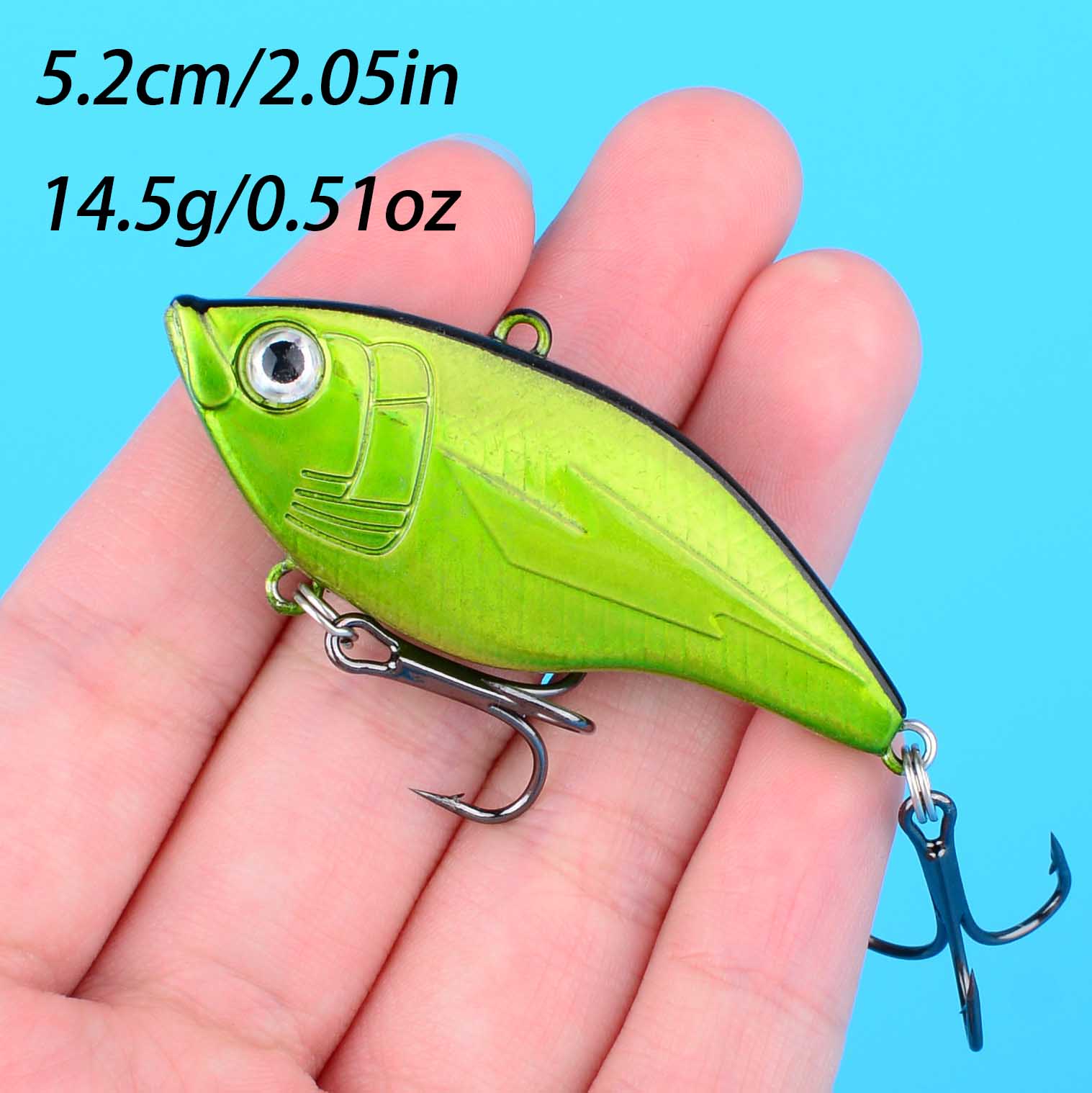 1PC Hard VIB Fishing Lure 5.2c – обзор и цена Fishing Hook Treble