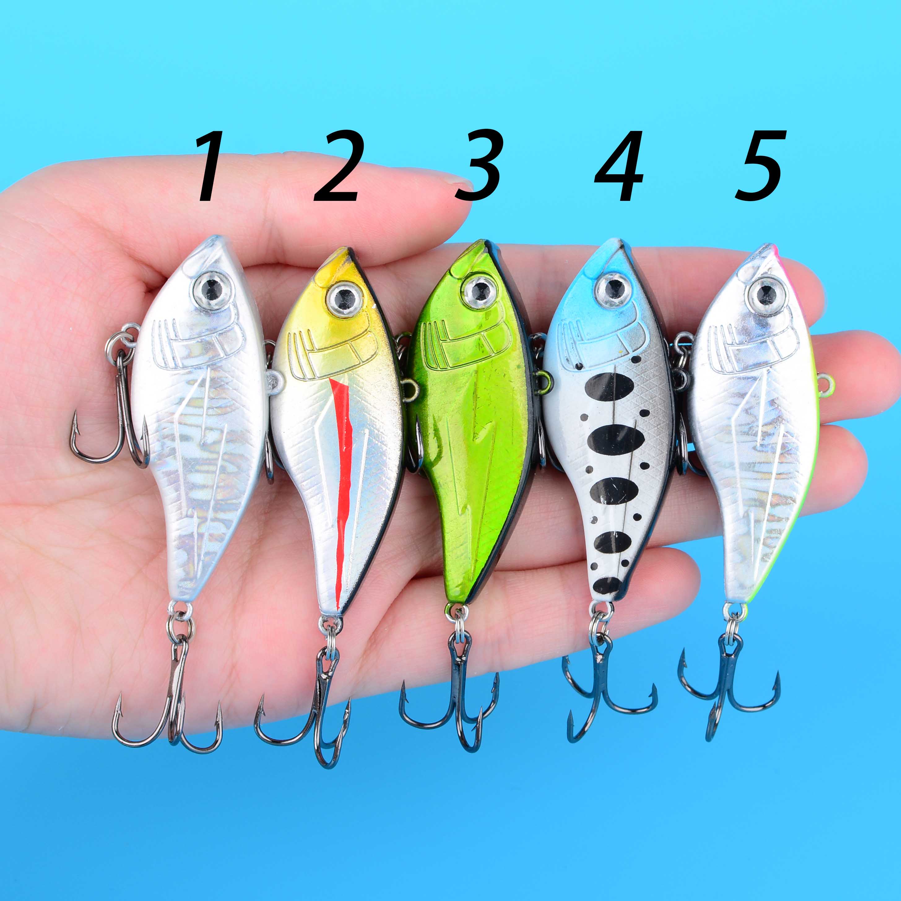 1PC Hard VIB Fishing Lure 5.2c – обзор и цена Fishing Hook Treble