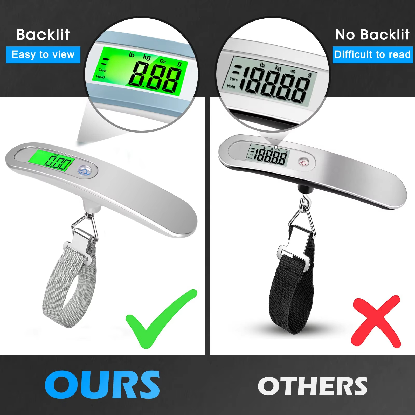 Portable Scale Digital LCD Dis – обзор и цена Fishing Hook Stainless Steel