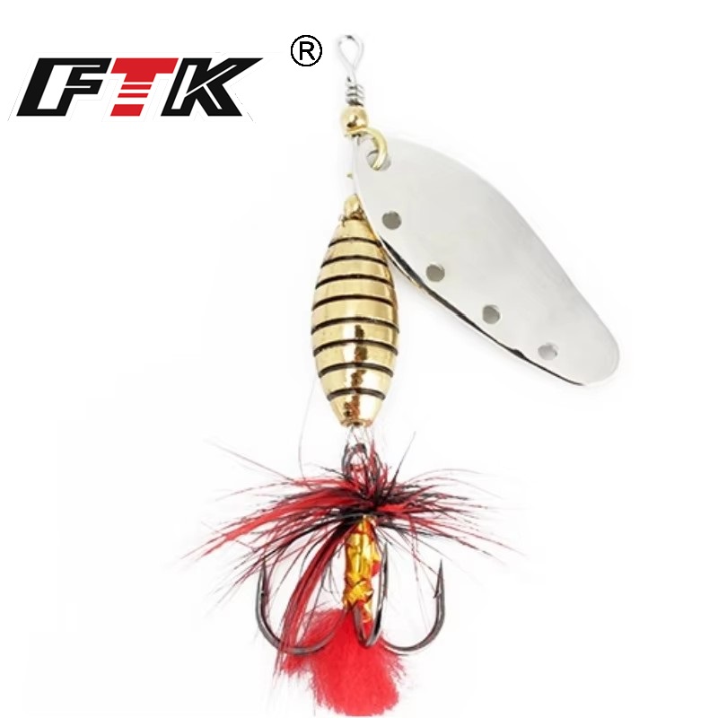 FTK 6g 12g 16g Metal Spinner B – обзор и цена Fishing Hook Treble