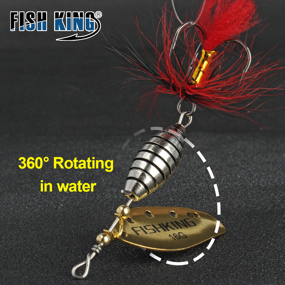 FTK 6g 12g 16g Metal Spinner B – обзор и цена Fishing Hook Treble