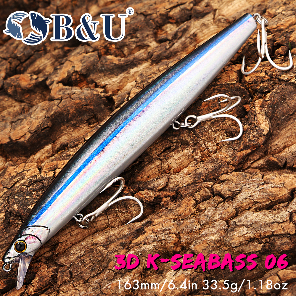 B&U 163mm/33.5g Floating Long  – обзор и цена Fishing Hook Treble