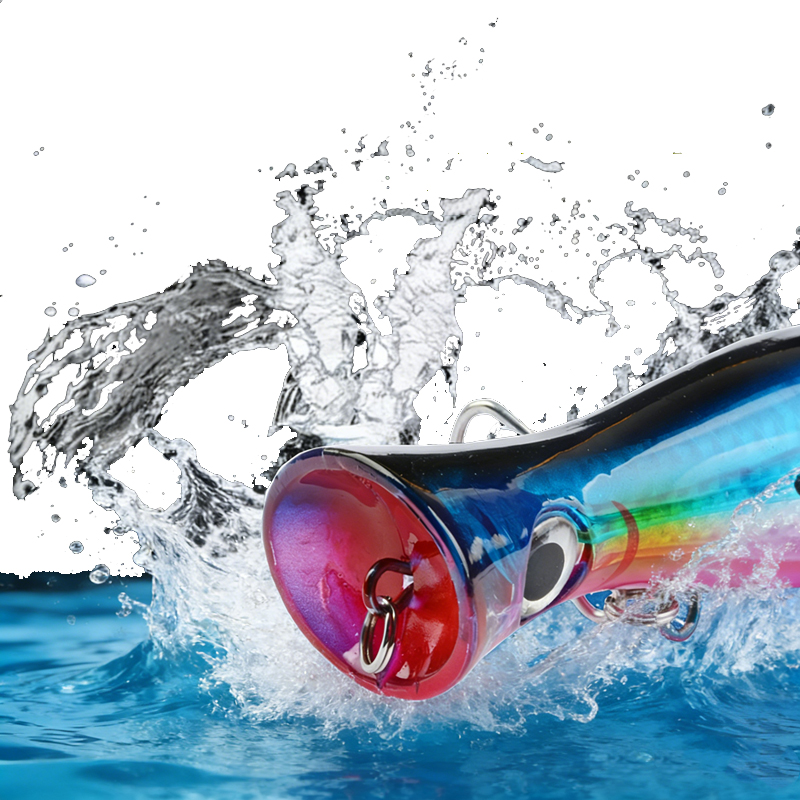 1pc 43g Big Popper Floating Wo – обзор и цена Fishing Hook Treble