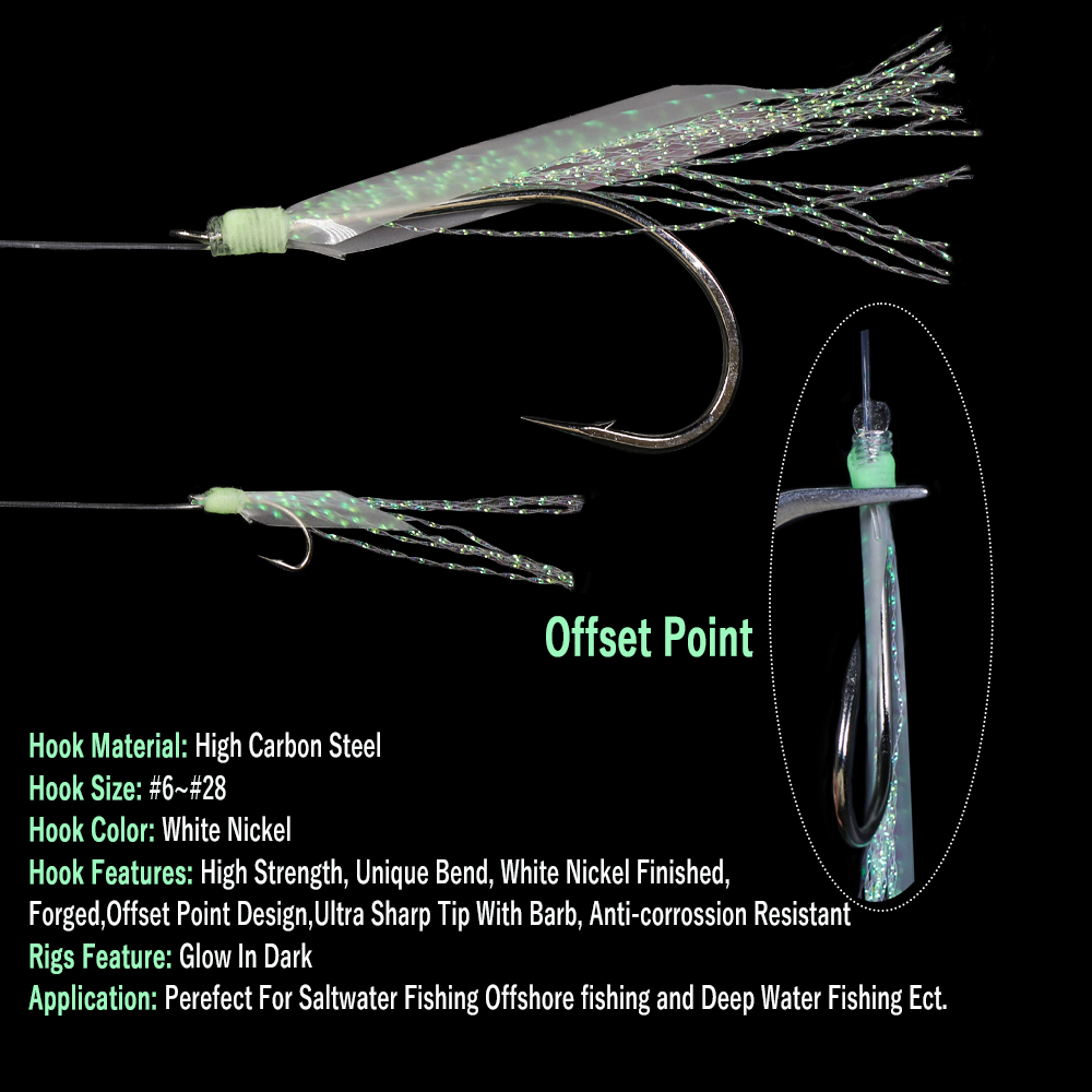 WIFREO 50pc Luminous Simulated – обзор и цена Fishing Hook Circle