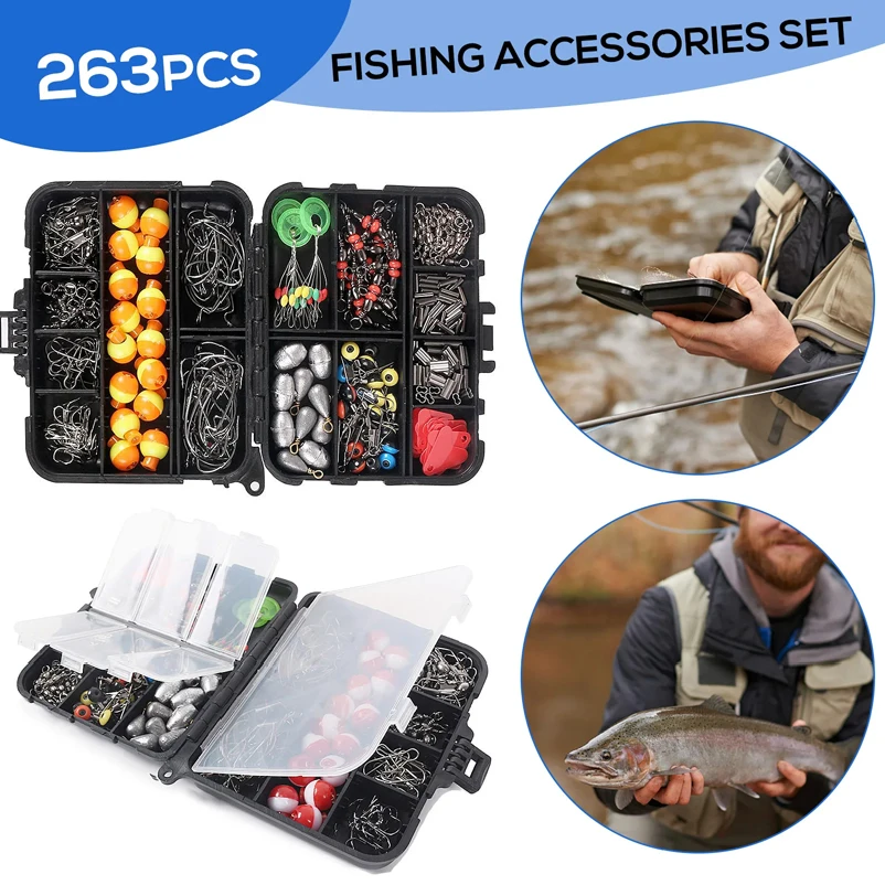 263pcs Outdoor Fishing Accesso – обзор и цена Fishing Hook Jig