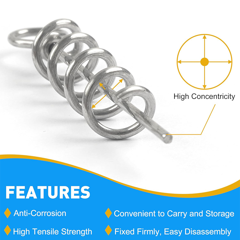 50Pcs Spring Twist Lock Fishin – обзор и цена Fishing Hook Box