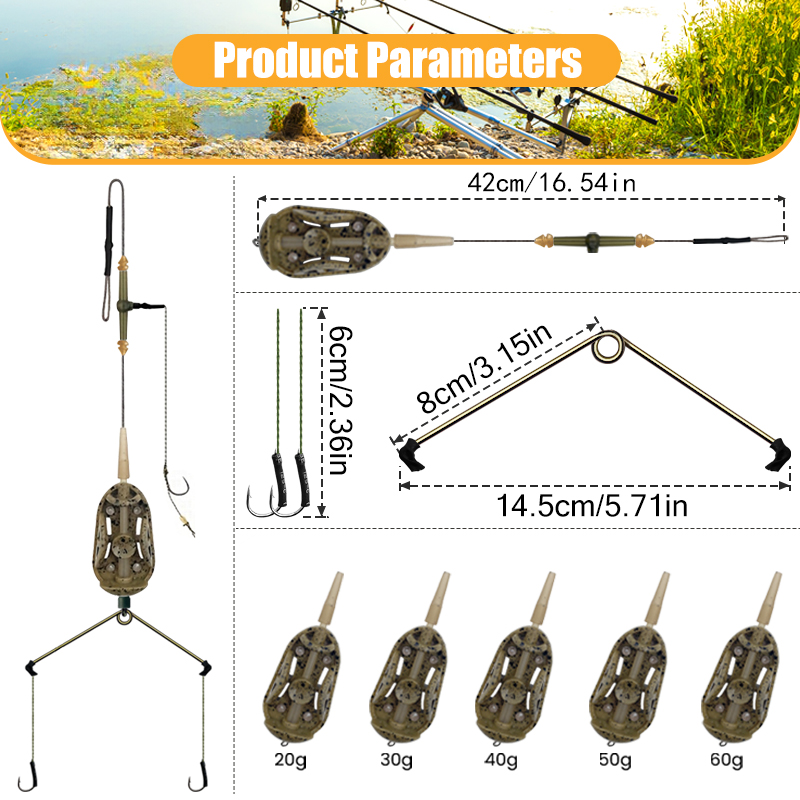 3 Hook Pre-tied Carp Hair Rigs – обзор и цена Fishing Hook Assortment