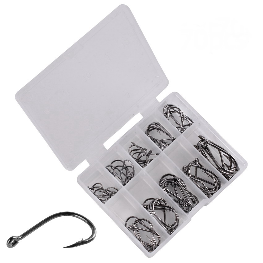 70Pcs/box Fishing Hooks Set Ki – обзор и цена Fishing Hook Circle