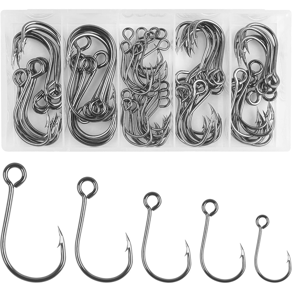 70Pcs Fishing Inline Single Ho – обзор и цена Fishing Hook Circle