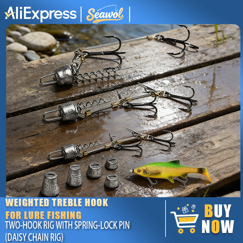 Fishing Hook Rigs Steel Leader – обзор и цена Fishing Hook Treble
