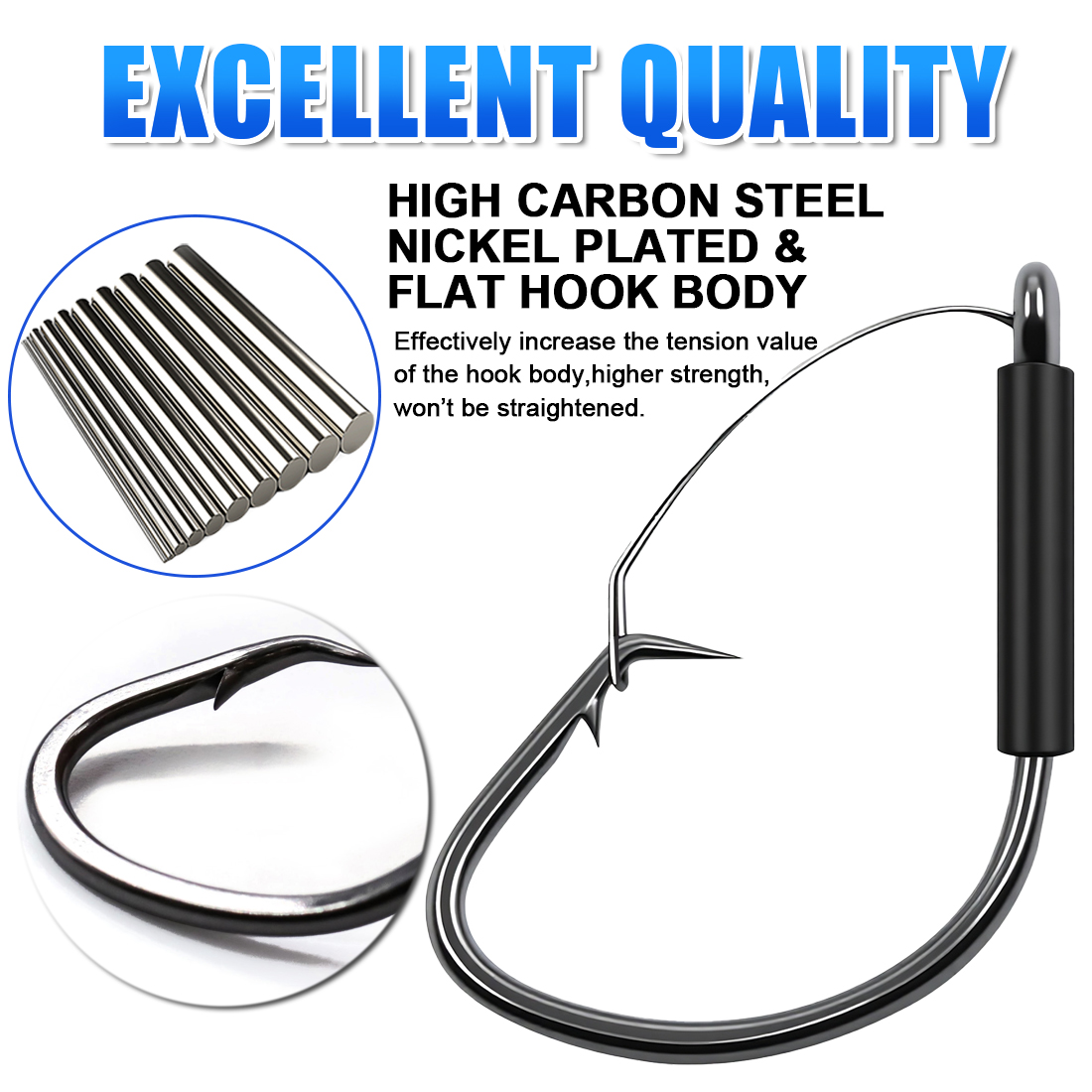 FishTrip Weedless Wacky Rig Ho – обзор и цена Fishing Hook Weedless