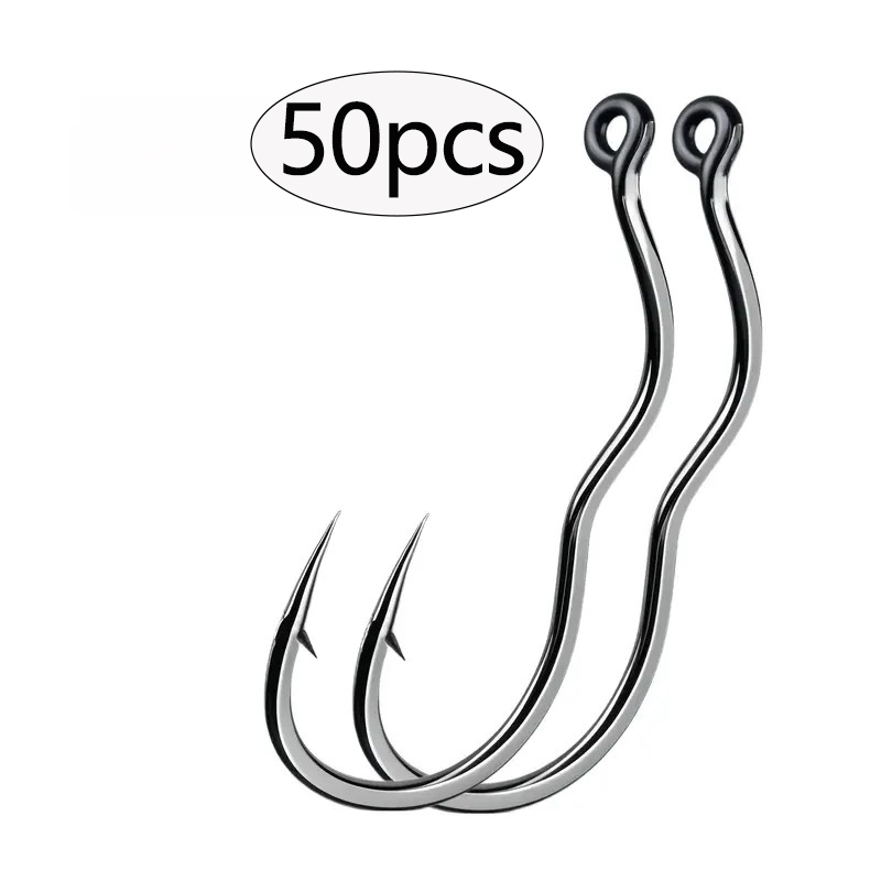 50 Pcs Durable Automatic Flip  – обзор и цена Fishing Hook Assortment