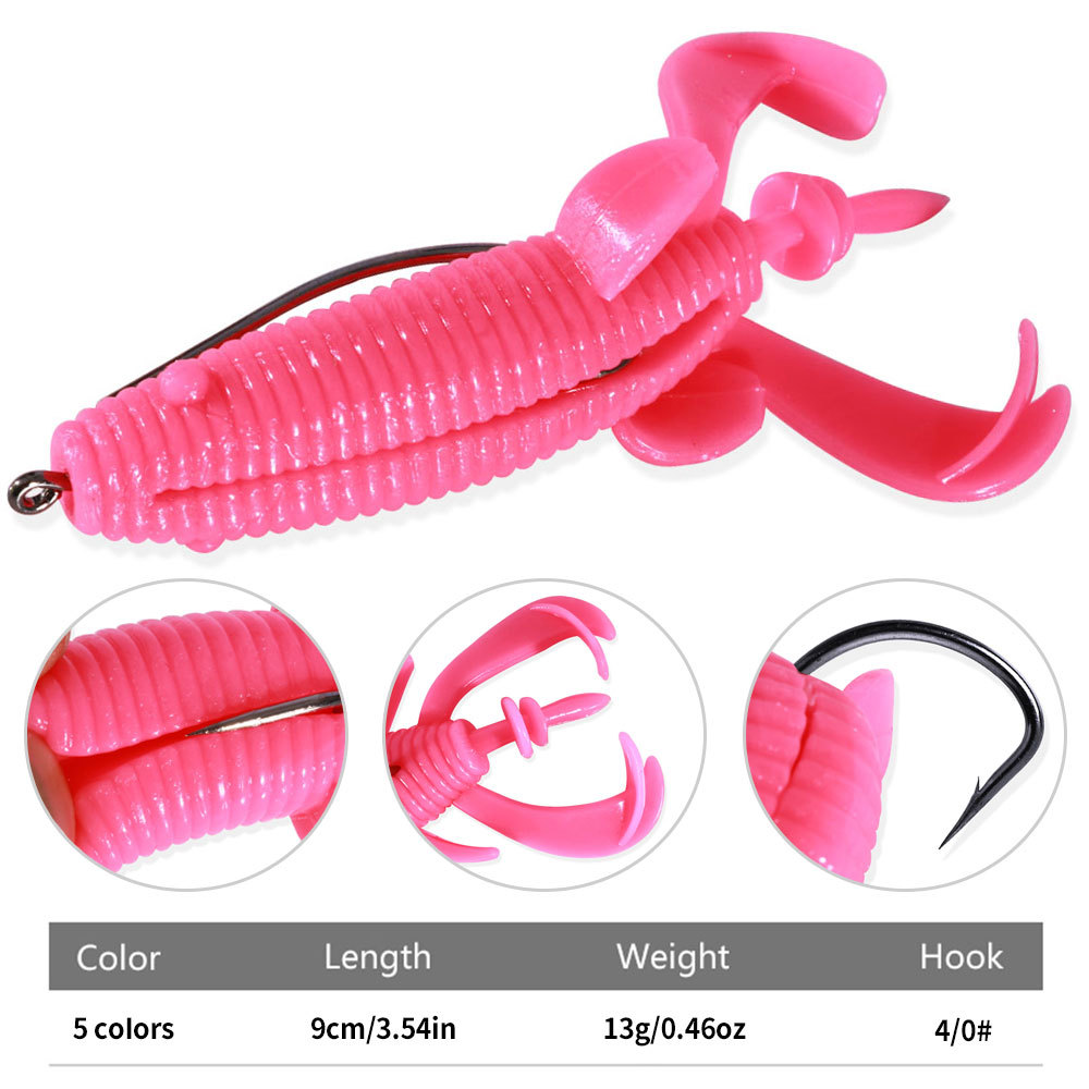Floating Soft Frog Bait Reinfo – обзор и цена Fishing Hook Weedless