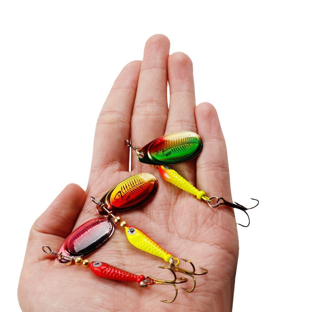 10pcs/Set Spinner Lures 9.1g 7 – обзор и цена Fishing Hook Treble