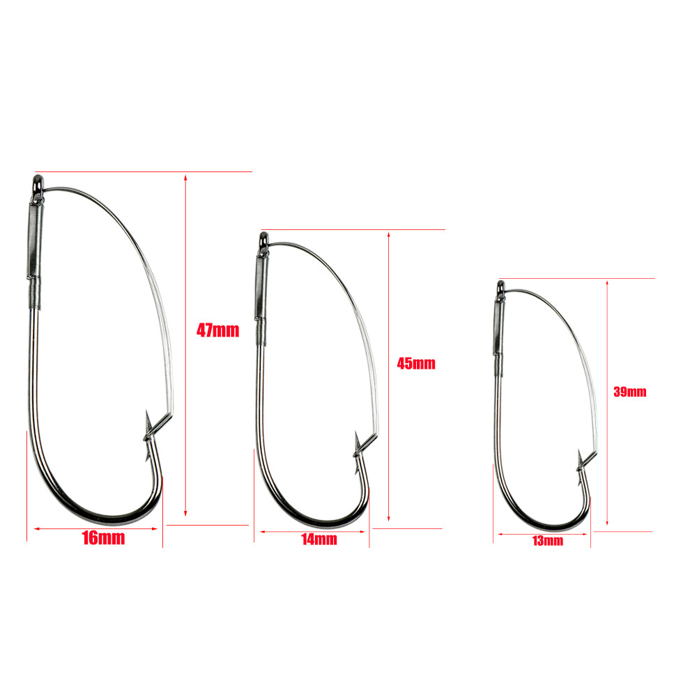 10Pcs/box Fishing Wacky Weedle – обзор и цена Fishing Hook Weedless