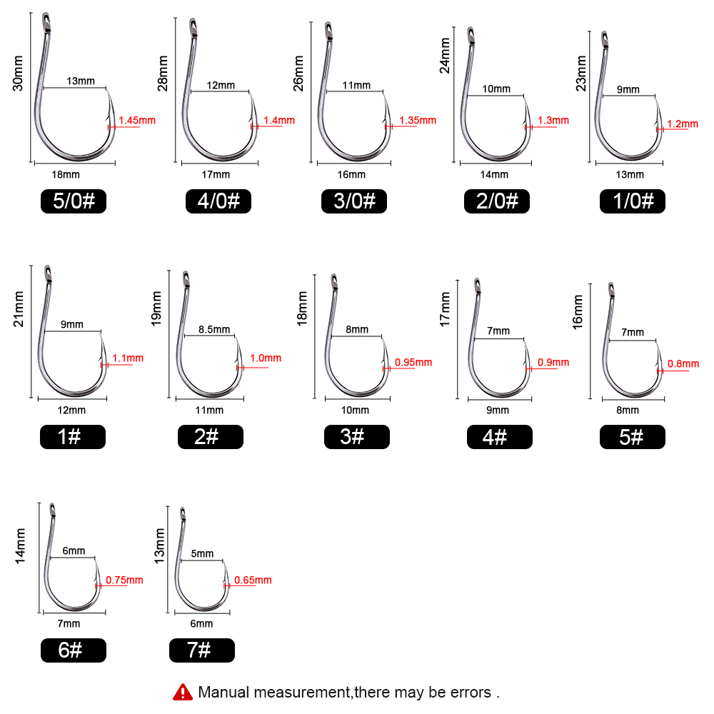 FTK 50-100Pcs/Box Fishing Hook – обзор и цена Fishing Hook Circle