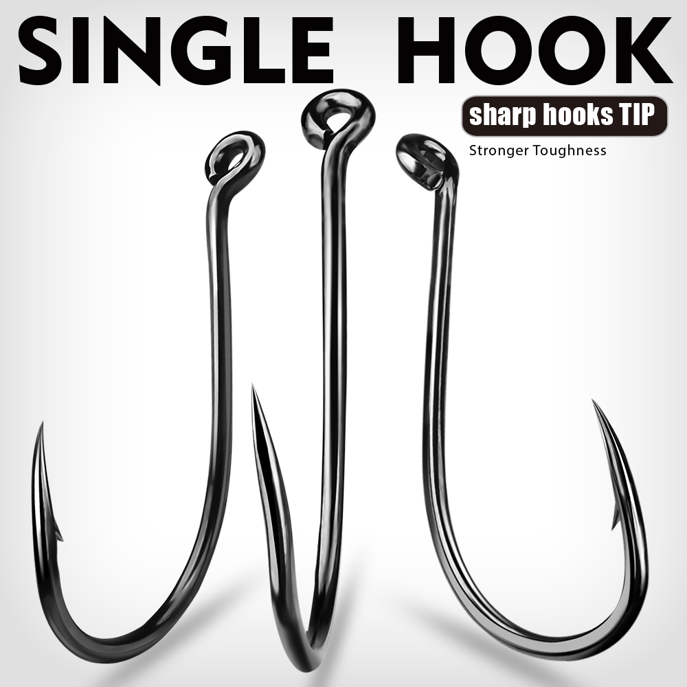KATYUSHA  100PCS J Hooks 1/0-2 – обзор и цена Fishing Hook Offset