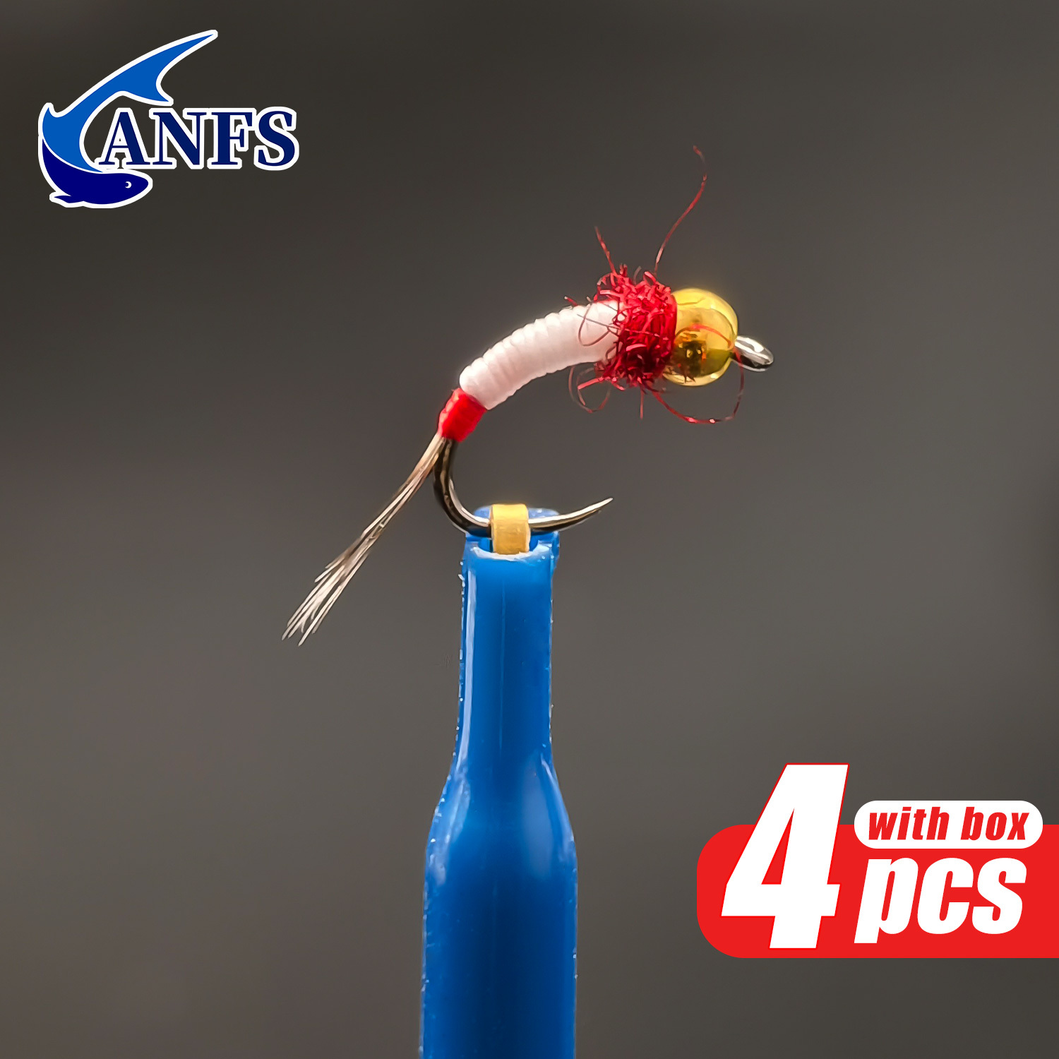 ANFS 4pcs Midge Nymph Flies As – обзор и цена Fishing Hook Assortment